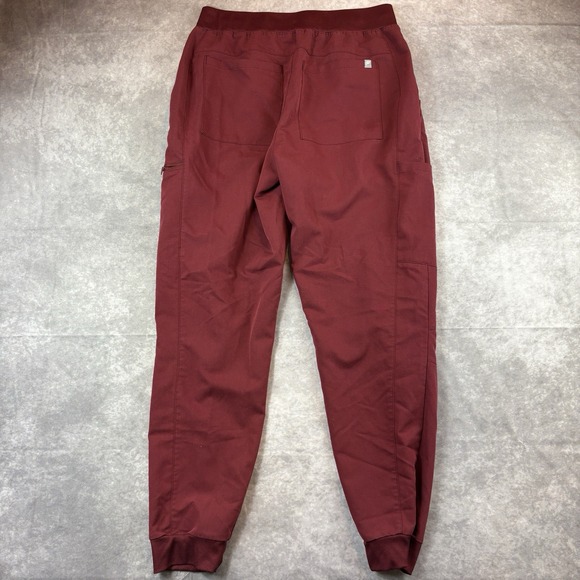 Fabletics Scrub Pants Womens M Regular Red Maroon On Call 29" Inseam - Picture 6 of 8